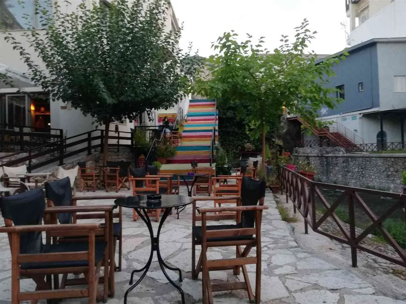 Cafe tables in Livadia