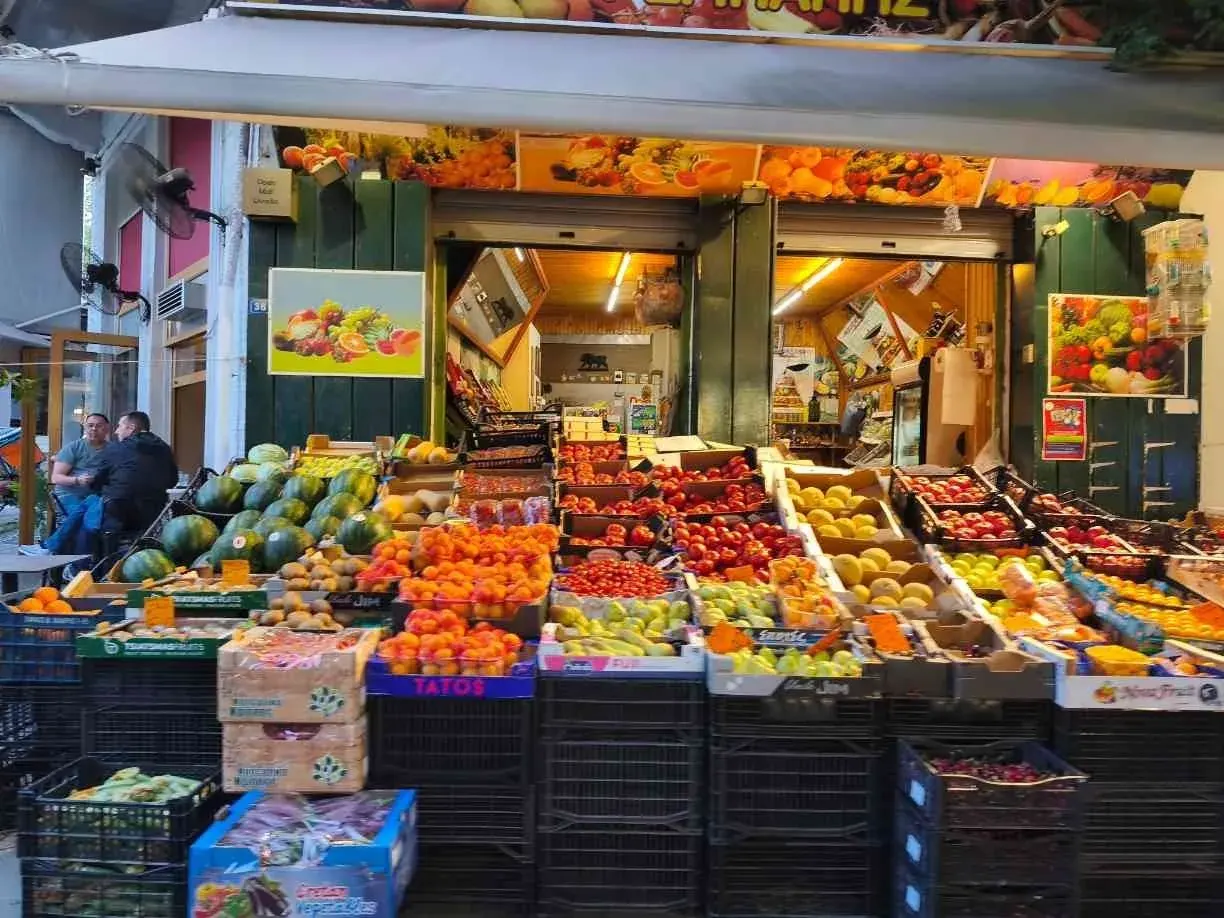 A greengrocer in Livadia