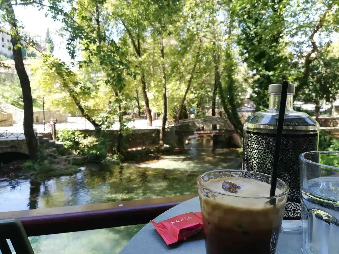 Coffee beside the river in Krya