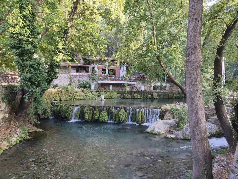 Running water and trees in Krya, Livadia