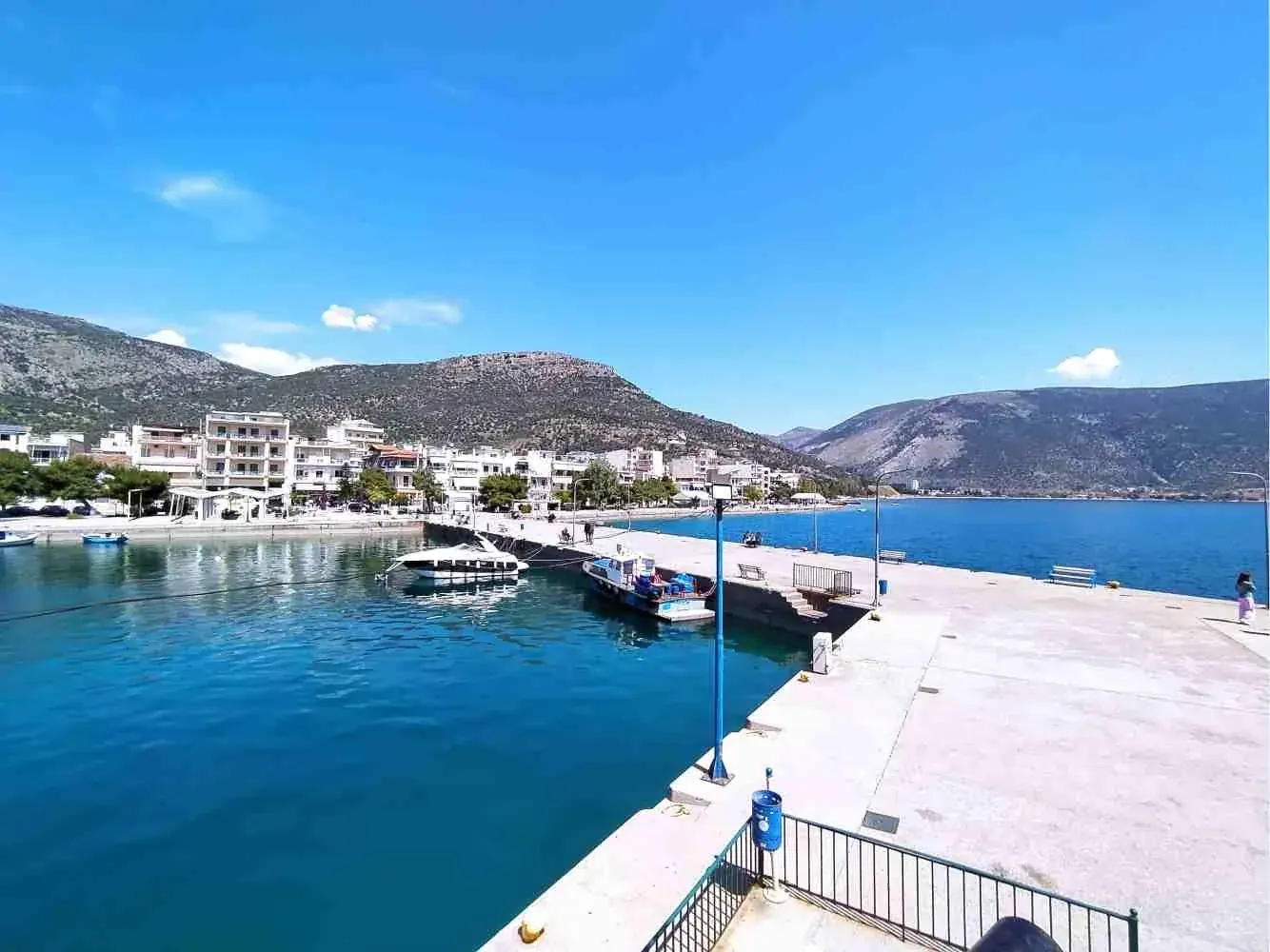 The waterfront at Antikyra