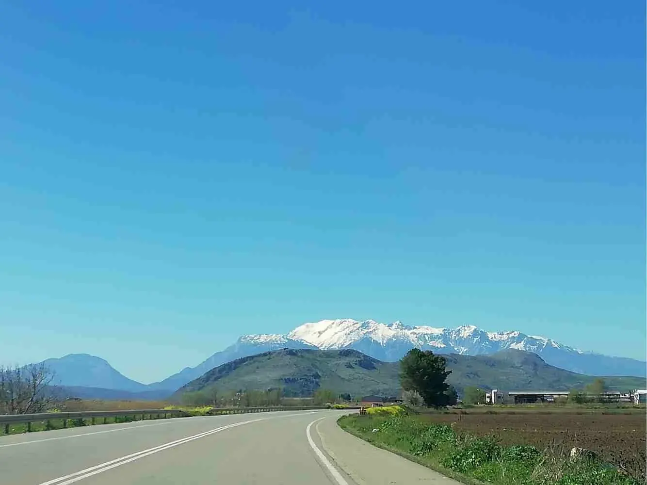 Mount Parnassus seen across Kopais
