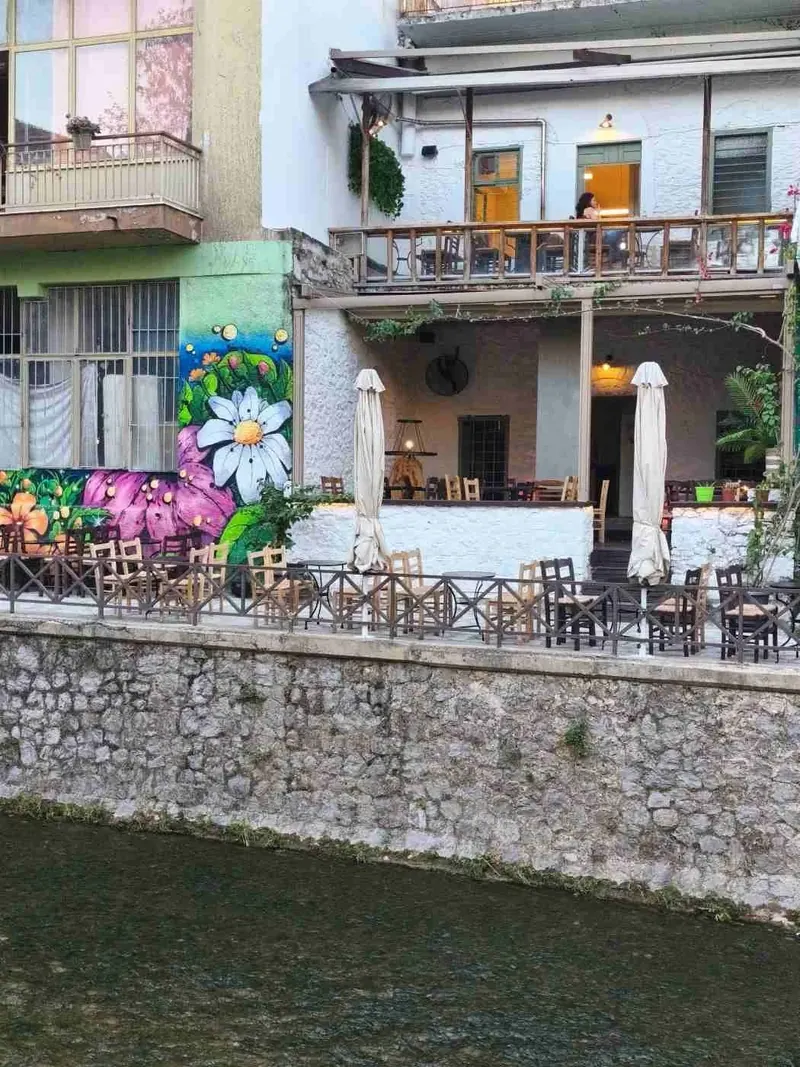 Riverside cafe in Livadia
