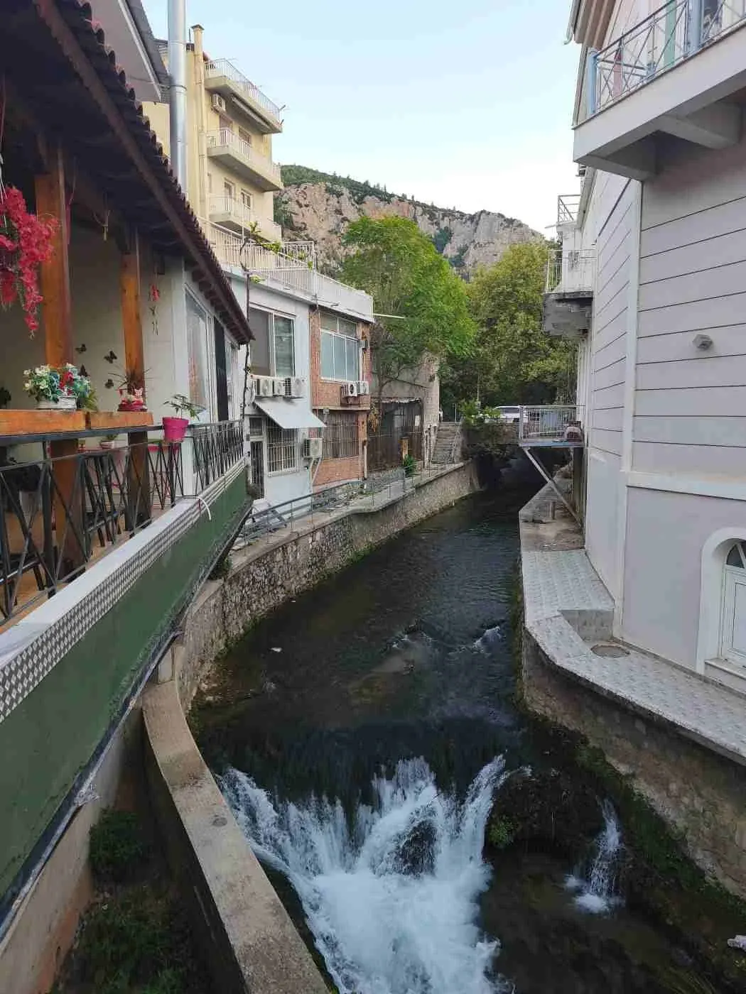 Buildings beside the Erkina River in Livadia