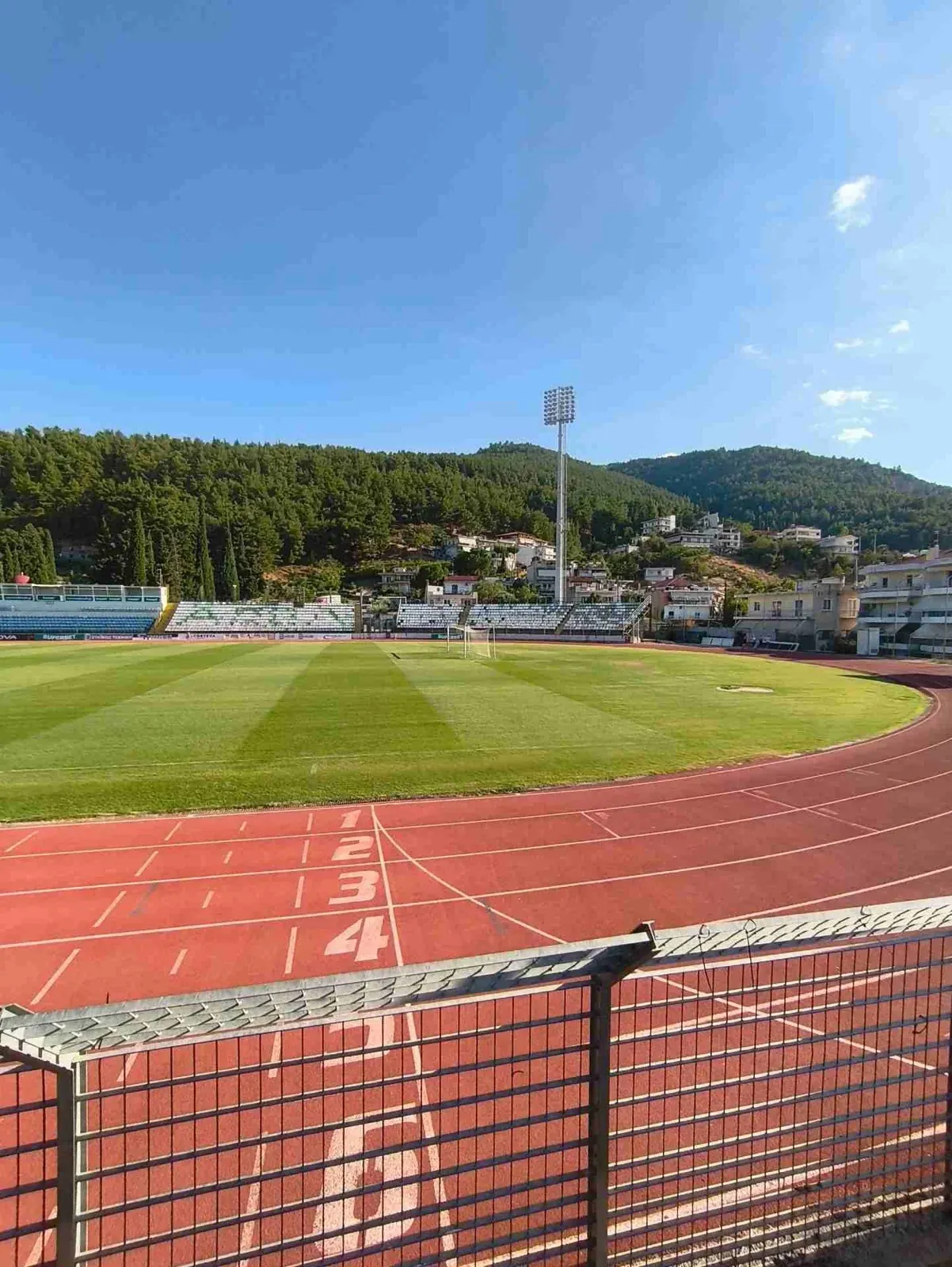 The stadium and running track in Livadia