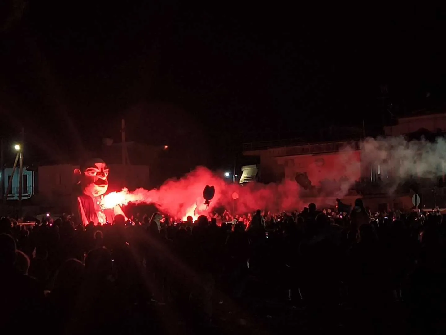 The burning of the Carnival effigy in Orchomenos